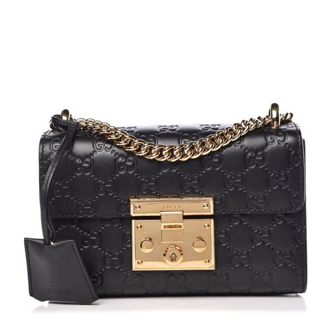 gucci black padlock|genuine Gucci padlock bag.